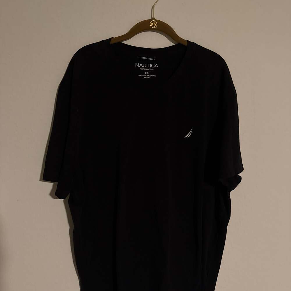 Nautica Men's XXL Black V-Neck Performance Tee